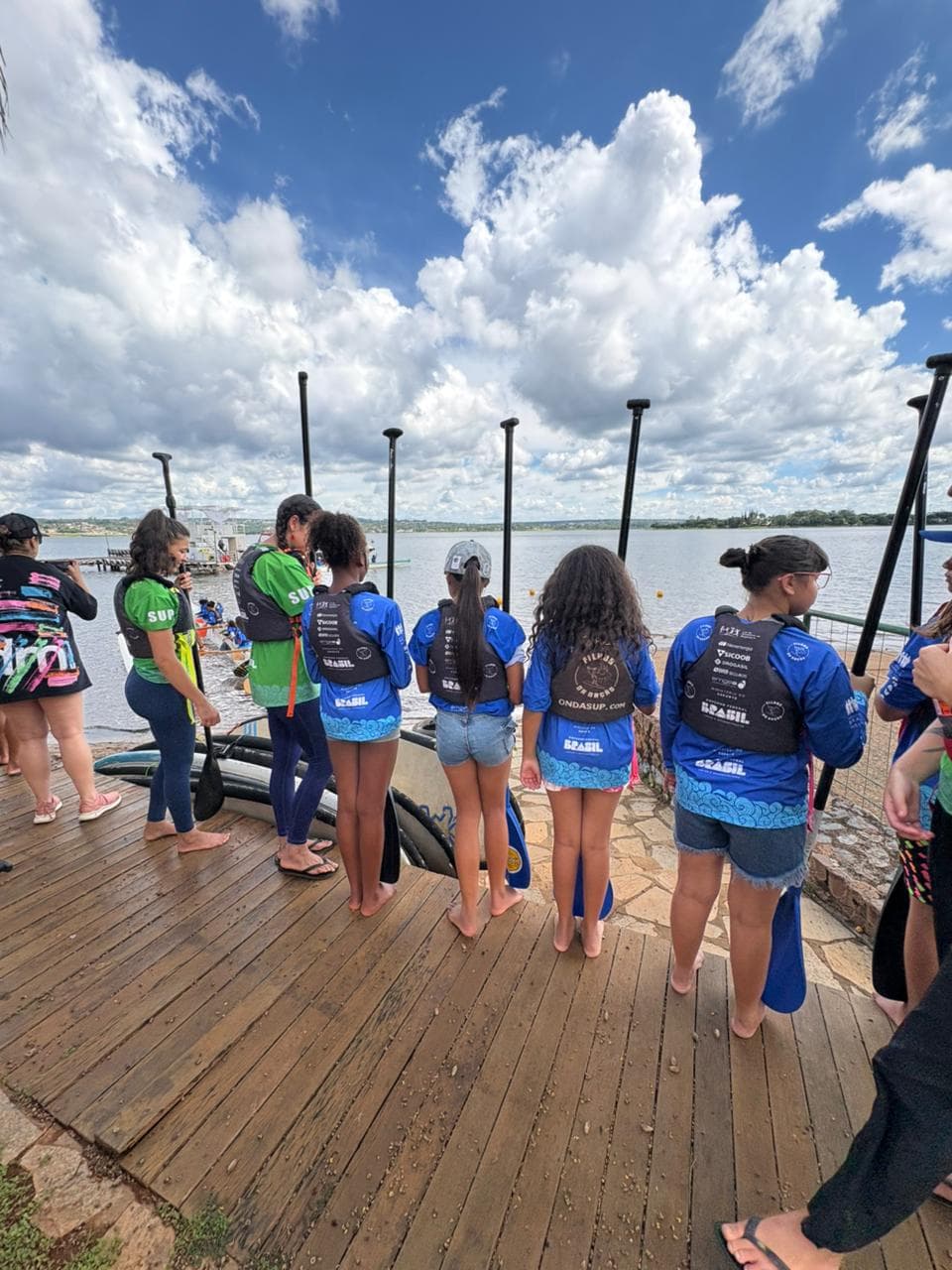 Pôr do sol no Lago Paranoá - Base Filhas da Nação